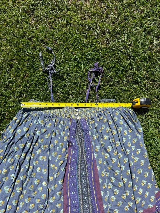 Free People Intimately Rule the World Romper Blue Purple Boho Festival Size S - Picture 10 of 11